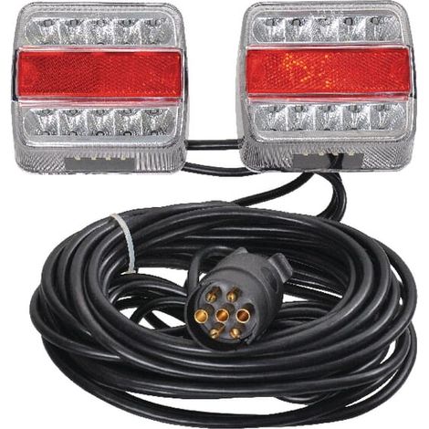Feu arrière à LED, magnétique, 12 m, 12 V, LA212351GP (1/2)