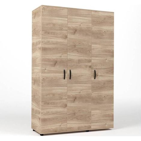 KIT ARMADIO 3 ANTE 120X52X205 CM ROVERE M. K358