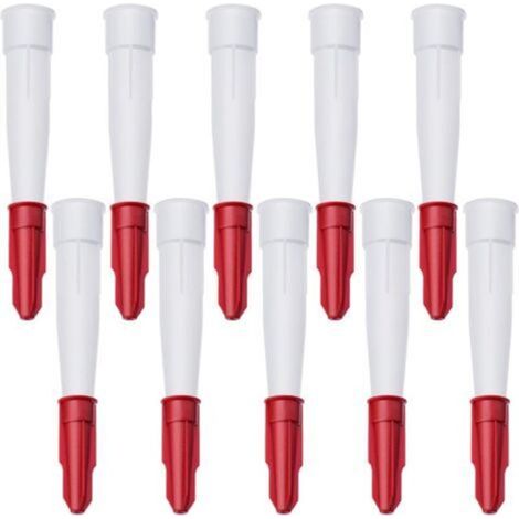 Silicone cartridge tips – Pack of 10 reusable caulking nozzles for kitchen and bathroom, compatible with all caulking guns