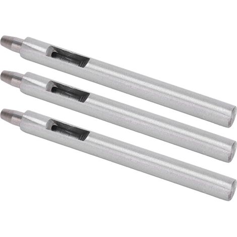 Poinçon Rond en Acier Allié 4.5mm pour Travail du Cuir, Kit de 3 Outils de Perçage DIY (1/5)