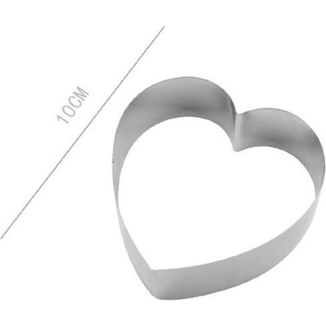 Kaela - Set 2 Pz Forme A Cuore Per Dolci Biscotti Cake Design Stampini Torte 10cm 98934 -