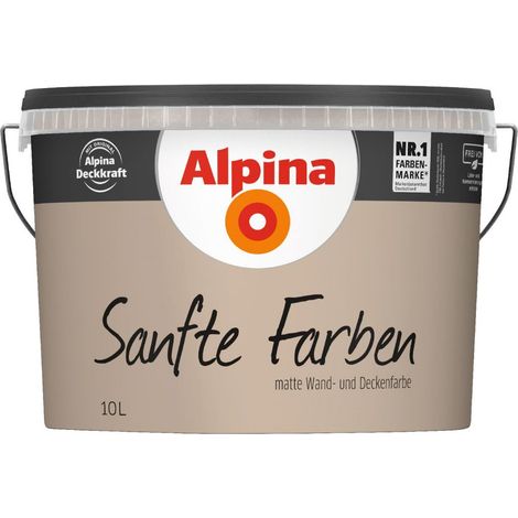 Alpina Sanfte Farben Wandfarbe 10 L sandstein Wandfarbe (1/2)