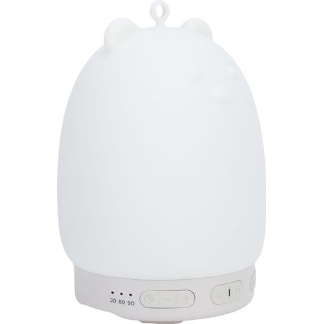 Veilleuse en silicone avec enceinte Bluetooth et machine à sons, motif ours mignon, 31 sons et 3 niveaux d'intensité lumineuse, idéale pour la chambre. (1/5)