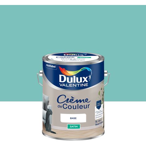 Peinture Crème De Couleur Satin Vert Jade 5L - Dulux Valentine