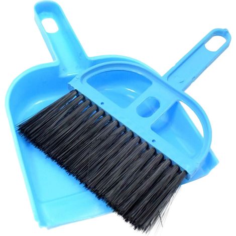 Balayette Et Pelle Mini - En PP - Pour Clavier Bureau Voiture Comptoir Nid Animal - Lot De 2 Pièces (1/4)