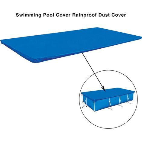 Dicke, staub- und regendichte Poolabdeckung, ideal für Garten und Außenbereich. (1/5)