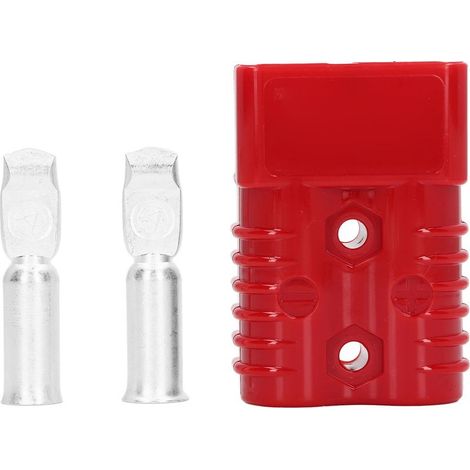 Connecteur Rapide de Batterie, Prise de Déconnexion Rapide de Batterie Facile à Assembler 175 A 600 V pour Réfrigérateurs pour 4 Roues Motrices pour Panneaux Solaires (Rouge) (1/5)
