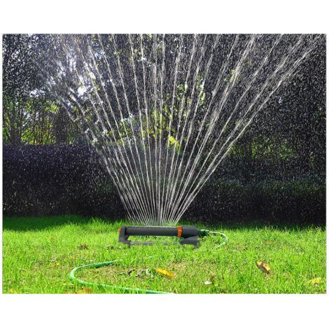 Arroseur oscillant pour arrosage automatique – Surface d'action 120 m² – Jet ajustable 12 à 15 m – Plastique ABS résistant (1/4)