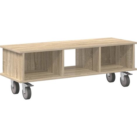 TV Stand Sonoma Oak 100 x 35 x 35 cm Engineered Wood vidaXL