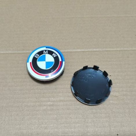 Cache-moyeu BMW 56mm – Capuchon jante aluminium édition anniversaire, compatible Série 1 à 6, X1-X6, 320GT, accessoire roue auto, lot de 4 pièces – Multi-couleurs (1/2)