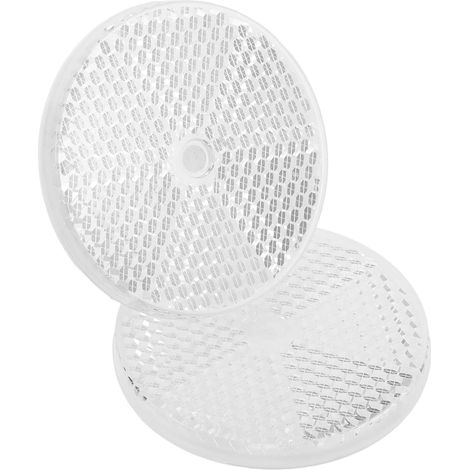 Réflecteur Rond Rétroréfléchissant pour Capteur Photoélectrique 2 Pièces Panneau de Remplacement, Grille Nid D’abeille à Forte Réflectivité, Finition Solide pour Lignes de Tri ’automatisation (1/5)