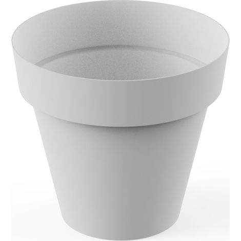 PLASTIKEN Maceta Redonda Serie Tes 38cm Blanca 8638-BLA