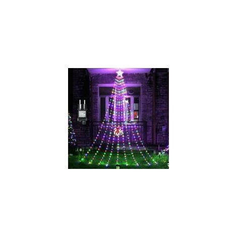 LED Christmas Star Lights Outdoor IP65 Waterproof String Lights Multicolor 93m Falling Lines, 8 Modes, Xmas Decoration Outdoor for Party Christmas Tree Door Yard Ceiling (1/5)