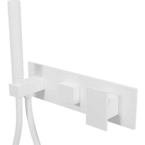 Façade bain douche mitigeur mural encastré Blanc Mat Tabula - CRISTINA ONDYNA TA60224