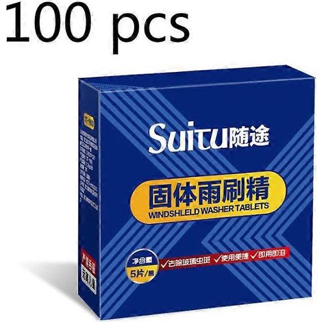 100/50/30 comprimés effervescents compacts pour voiture, désinfectants multifonctionnels concentrés pour le nettoyage des vitres, des fenêtres et des sols, nettoyant solide à l'orange (1/5)