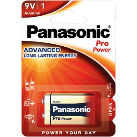 Panasonic 9V-Block Pro Power Batterie Blister