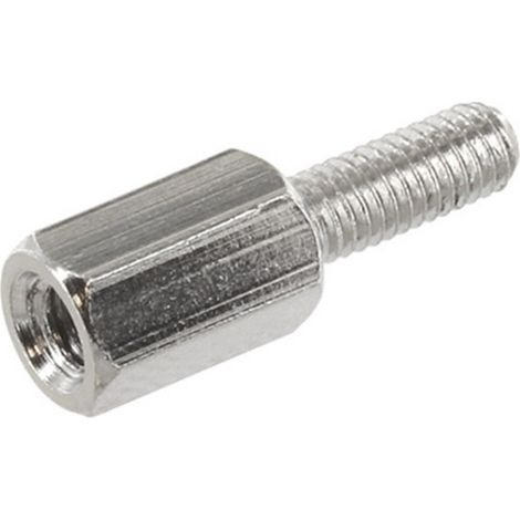 TRU COMPONENTS TRUD3X40A5MH TRUD3X40A5MH Entretoise (L) 40 mm 10 mm 10 mm laiton (nickelé) 1 pc(s)