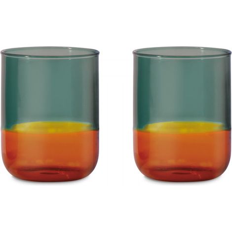Lot de 2 verres bicolore Remember Orange (1/2)