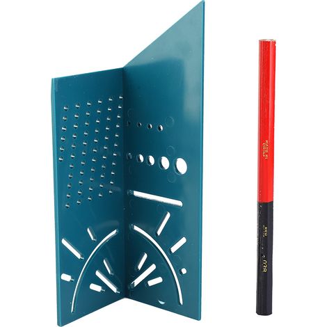 Règle de mesure 3D pour menuiserie, équerre d'angle à onglet, outil de mesure de taille pour travaux à domicile (1/5)