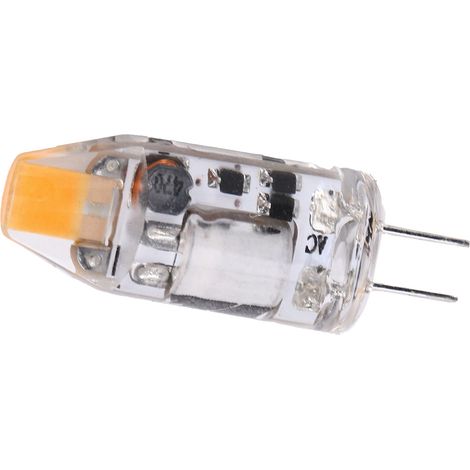 Ampoule LED G4 2W 300LM à deux broches non dimmable pour lustre AC/DC 12V (blanc chaud 2700K-3100K) (1/5)