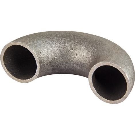 Schweissbogen 1 1/2 Zoll 48,3mm 180° kurz DN40 Rohrbogen schwarz (1/5)