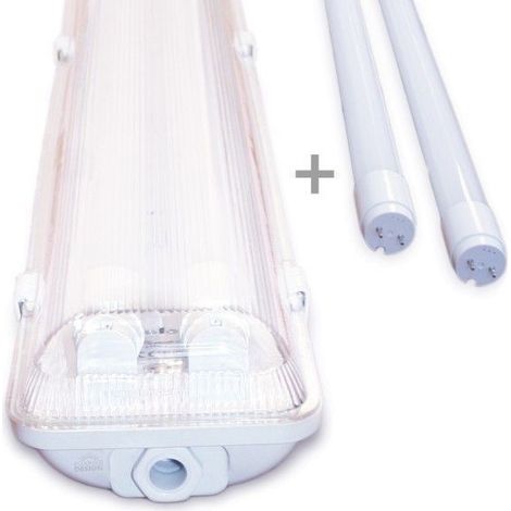 Kit de 2 tubes LED ARUM LIGHTING - 150cm - 6000K - Avec boitier étanche