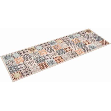 Maison Exclusive - Küchenteppich Waschbar Mosaik Mehrfarbig 45x15 (1/5)