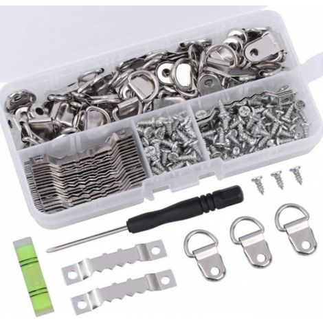 Crochets muraux pour cadre photo en métal, accroche tableau pour suspension, lot de 252 (1/5)