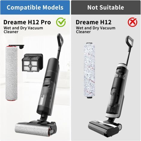 Accessori per Aspirapolvere H12 Pro: 2 Spazzole Rotanti, 2 Filtro HEPA, 1 Spazzola di Pulizia, Filtri Aspirapolvere (1/4)