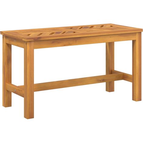 Panca da giardino per esterni mobili da giardino terrazza 80 x 35 x 45 cm legno massello di acacia 020011324