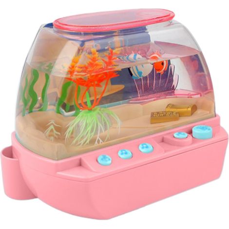 Aquarium Jouet Décoration de chambre avec musique et lumière Aquarium Musical Jouet pour garçons, maison, appartement, meuble TV, salon, chambre, bureau, bibliothèque, vacances (1/5)