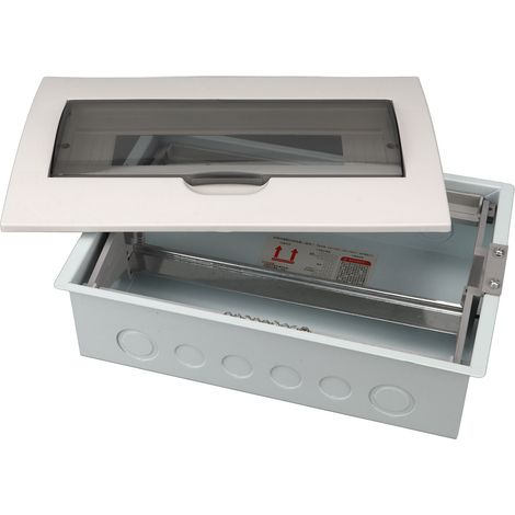Boîte de Distribution 15 Voies Étanche Coffret de Protection avec Coque Transparente Rail DIN (1/5)