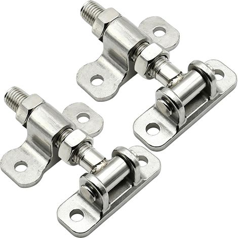 Lot de 2 Charnière de Portail M16, Penture Portail Lourd Réglables en Acier Inoxydable, Support de Charnière de Portails Suspendues pour Portes Jardin, Porte Cour et Porte Clôture en Bois/Métal (1/5)