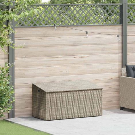 Maison Exclusive - Baule da Giardino Grigio Chiaro 110x50x58 cm in Polyrattan