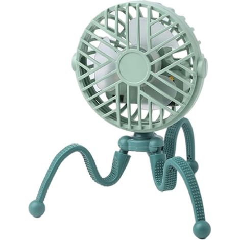 Mini ventilateur USB portable avec support flexible (vert) (1/5)