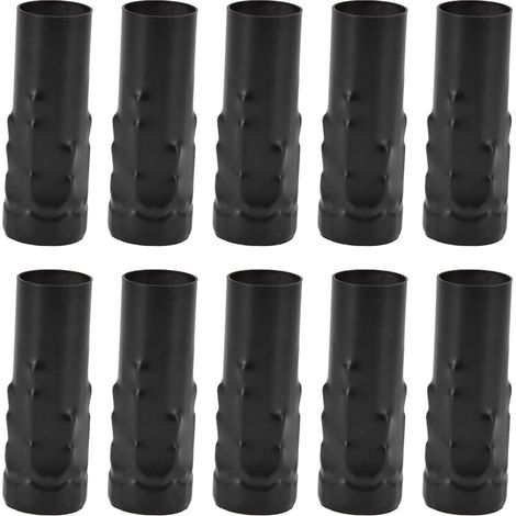 10 pièces E14 Tube en métal pour Bougie Porte-Lampe Base de Lampe Accessoires d'éclairage 25x80mm E14 Douille de Support de Lampe(Le Noir) (1/5)