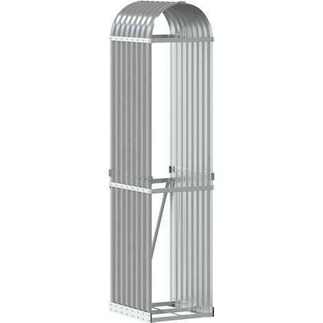 Maison Exclusive - Portaceppi Grigio Chiaro 40x45x170 cm in Acciaio Zincato (1/5)