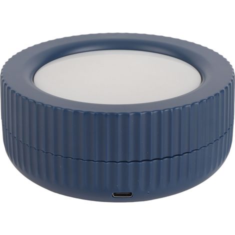 Faltbare Campinglampe, 3 Modi, wiederaufladbar, augenschonend, tragbare magnetische LED-Lampe, mit Griff, geeignet für Zelte und Wanderungen, blau. (1/5)