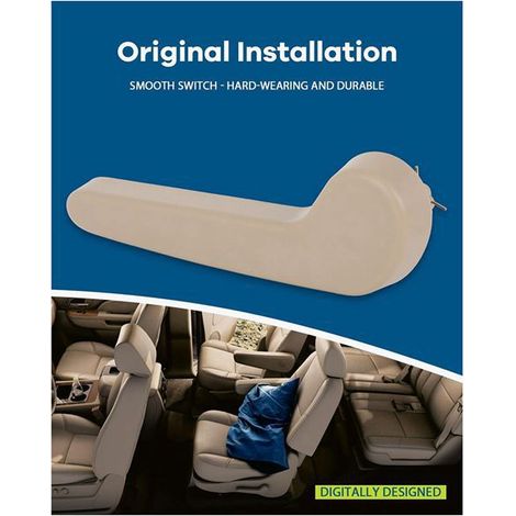 1 color: Beige Material: ABS Car left side seat adjustment handle 15279415. (1/4)