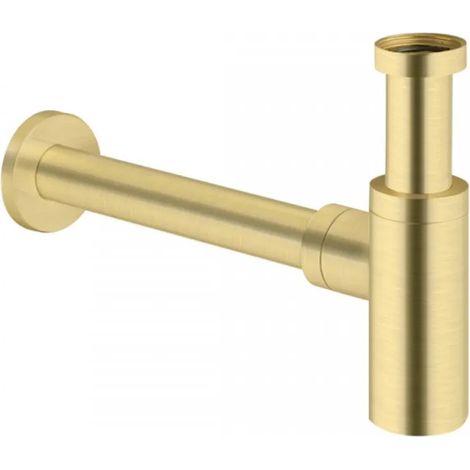 Garniture d'écoulement, siphon lavabo, or bruni (1/2)