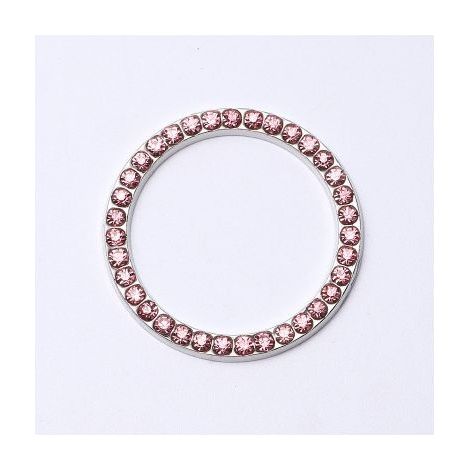 3 pcs Bling de voiture Décor Cristal Bling Bague de voiture autocollant Emblème, cristal Bling Bague en métal Autocollant (1/3)
