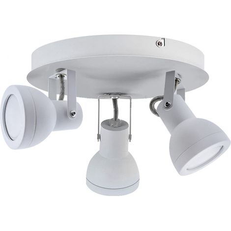 Plafón de techo Heli (3 luces)  Blanco (1/2)