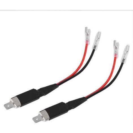BOYOU Ligne de câblage de conversion pour ampoules de phares DHI, 2pcs H1 LED Adaptateur de support de câblage en plastique ABS de (1/4)