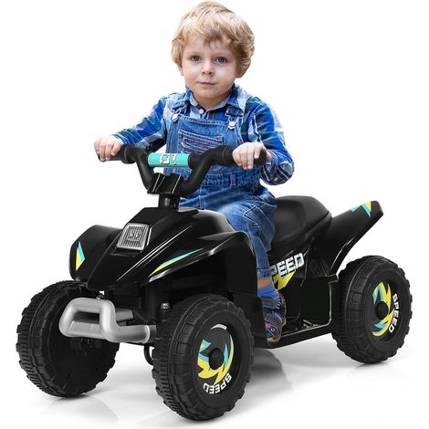 Costway – Quad électrique pour enfant avec batterie 6V – Marche avant/arrière – Vitesse max 4,5 km/h – Roues résistantes pour tous terrains – Cadeau garçon/fille (1/5)