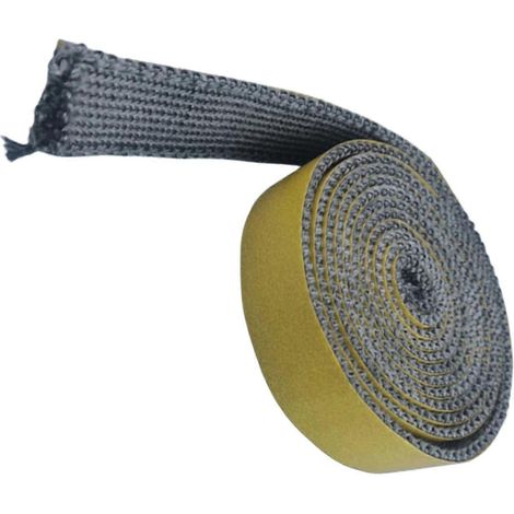 Joint d'étanchéité pour porte de cheminée et poêle à bois, corde coupe-feu, joint de rechange résistant 3 mm x 25 mm x 2 m (1/5)