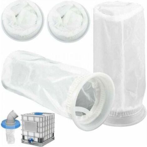 Lot de 4 filtres en nylon pour réservoir d'eau de pluie IBC 1 000 L, couvercle de réservoir IBC, filtre en nylon pour réservoir d'eau de pluie IBC (1/4)