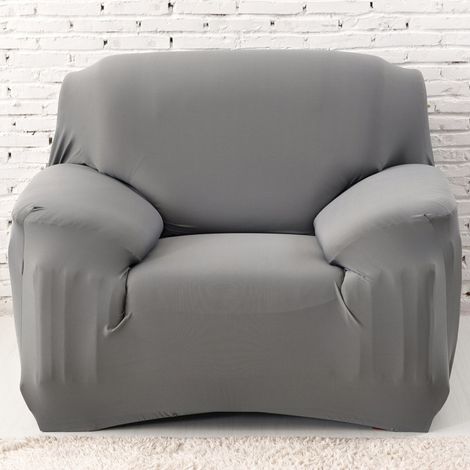 Gray Stretch Polyester Sofa Armchair Cover Decor Living Room Dustproof Sofa Covers and Protector (1/5)