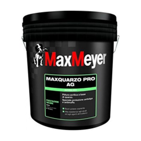 MAXQUARZO PRO AG PITTURA AL QUARZO ANTIALGA ANTIMUFFA BIANCO MAX MEYER 4 lt
