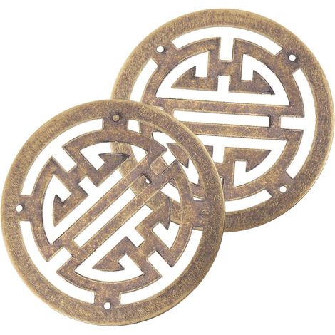Uonlytech Lot de 2 appliques en laiton sculpté pour boîte et (1/5)