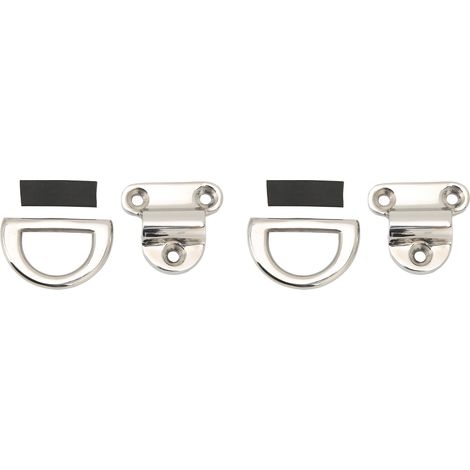 Klappbarer D-Ring-Zurrgurt aus Edelstahl für den Marinebereich, Ösenklemme, Hochleistungs-D-Ring-Zurrgurt 60x58mm für Boote und Yachten. (1/5)